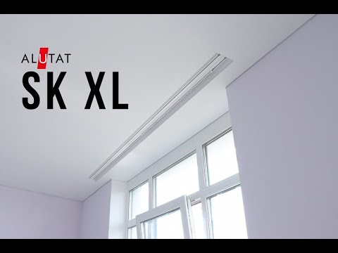 МОНТАЖ SK XL ALUTAT / САМЫЙ широкий шторный профиль для натяжных потолков